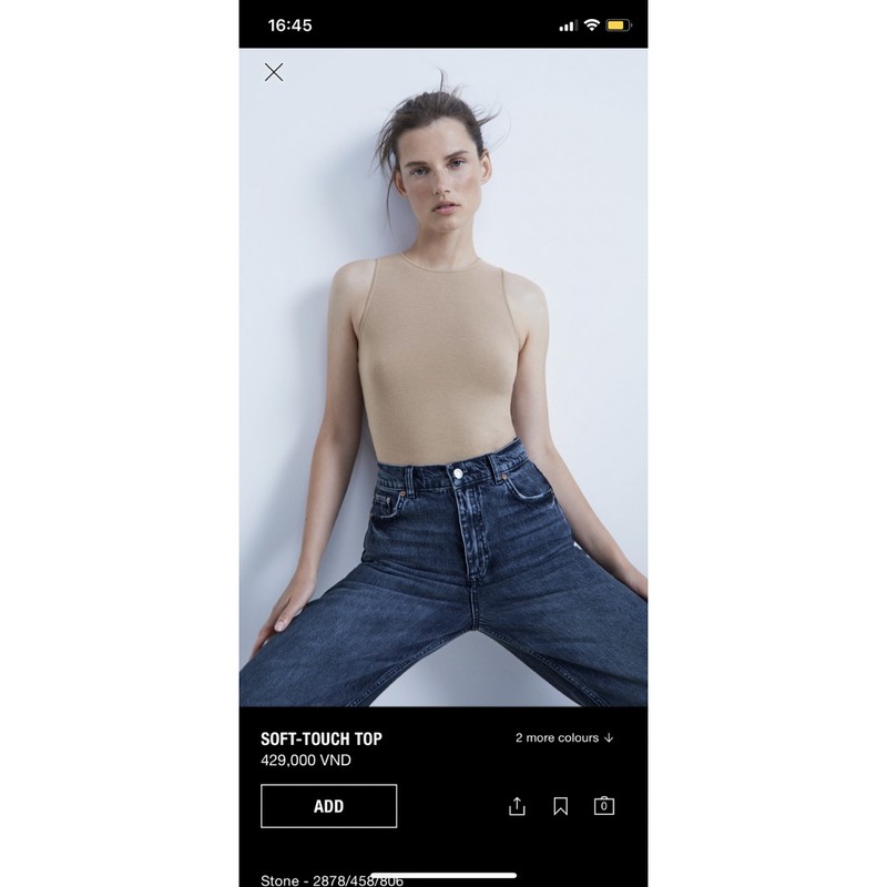 Áo Zara soft-touch top- P:B