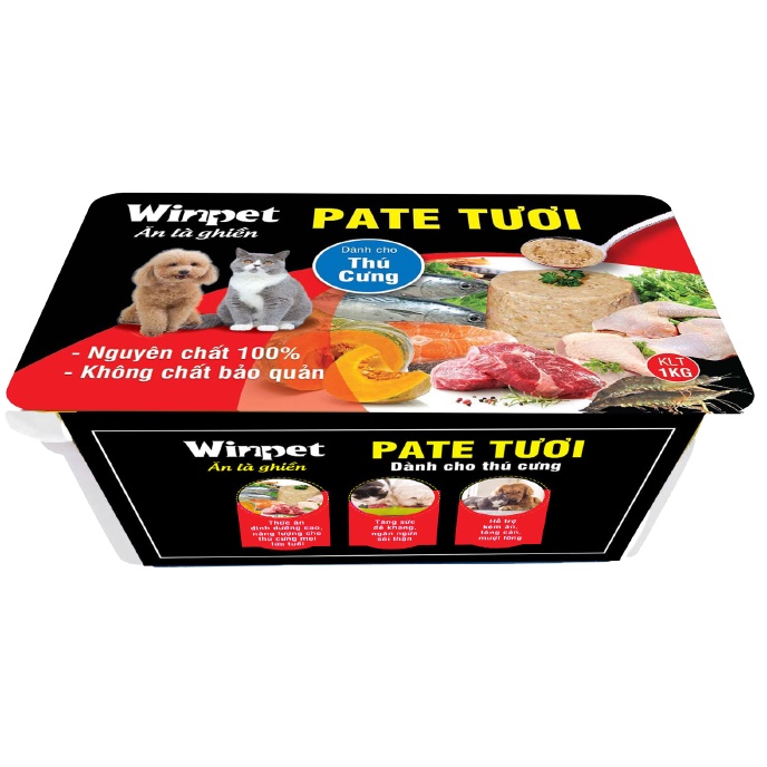 Pate TƯƠI Win Pet Dành Cho Chó Mèo Biếng Ăn 500g - Ship siêu tốc