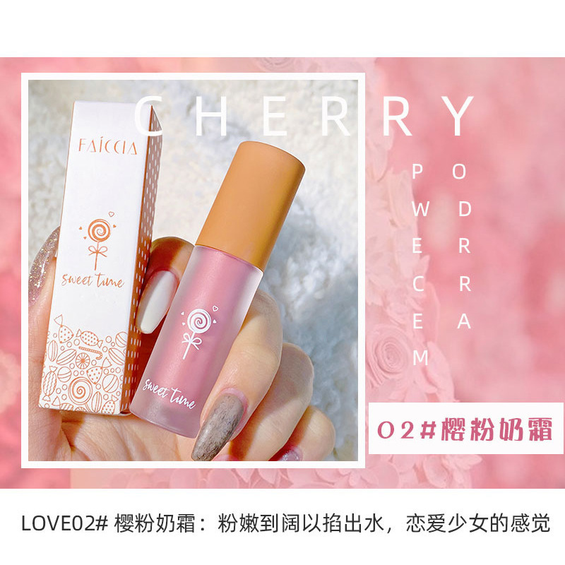 Má hồng dạng lỏng FAICCIA tổng màu nude tự nhiên lâu trôi trang điểm chuyên nghiệp | BigBuy360 - bigbuy360.vn