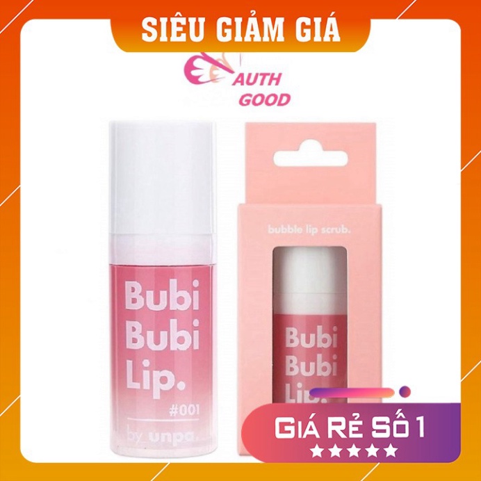 Gel Tẩy Da Chết FREESHIP Tẩy Da Chết Môi Sủi Bọt Bubi Bubi Lip By Unpa 12ml