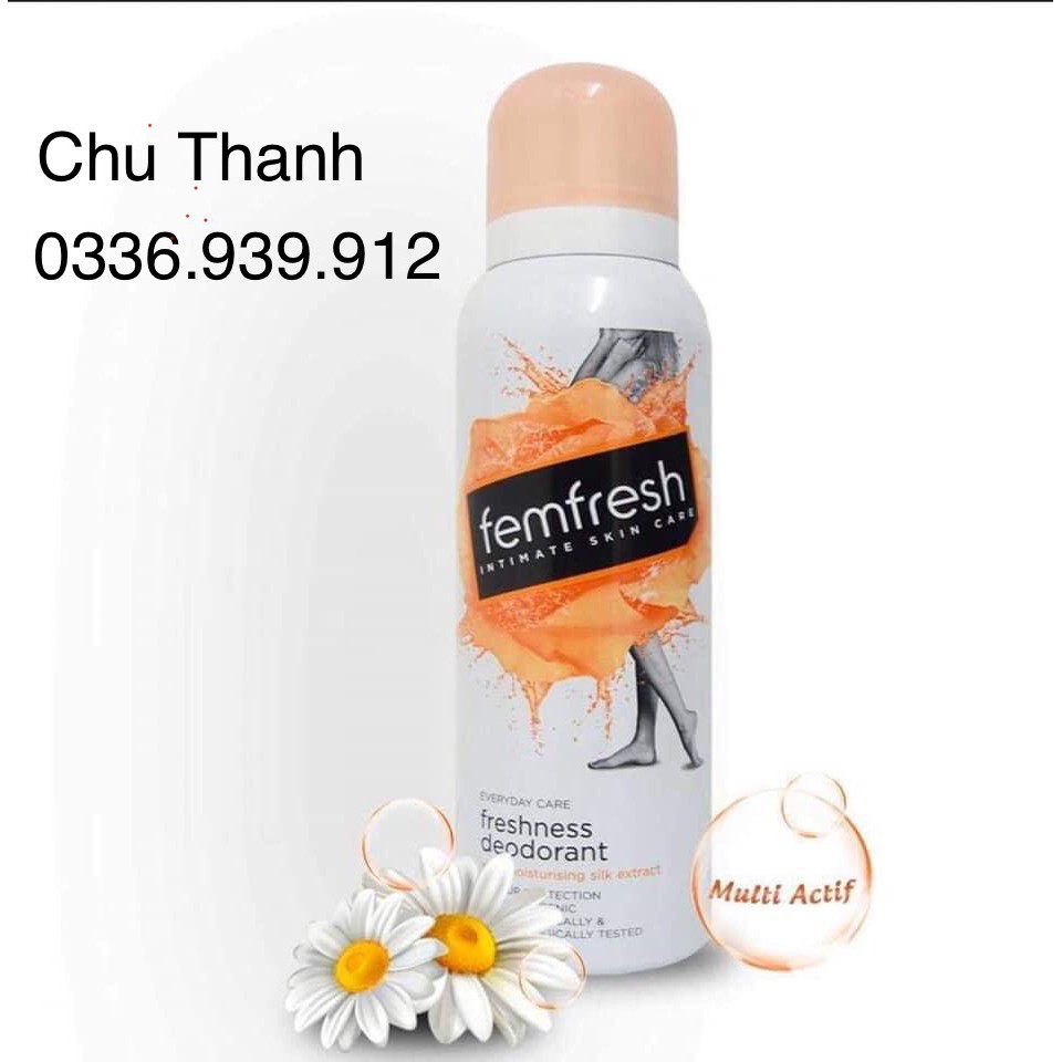 Xịt thơm mát vùng kín cao cấp Femfresh 125ml