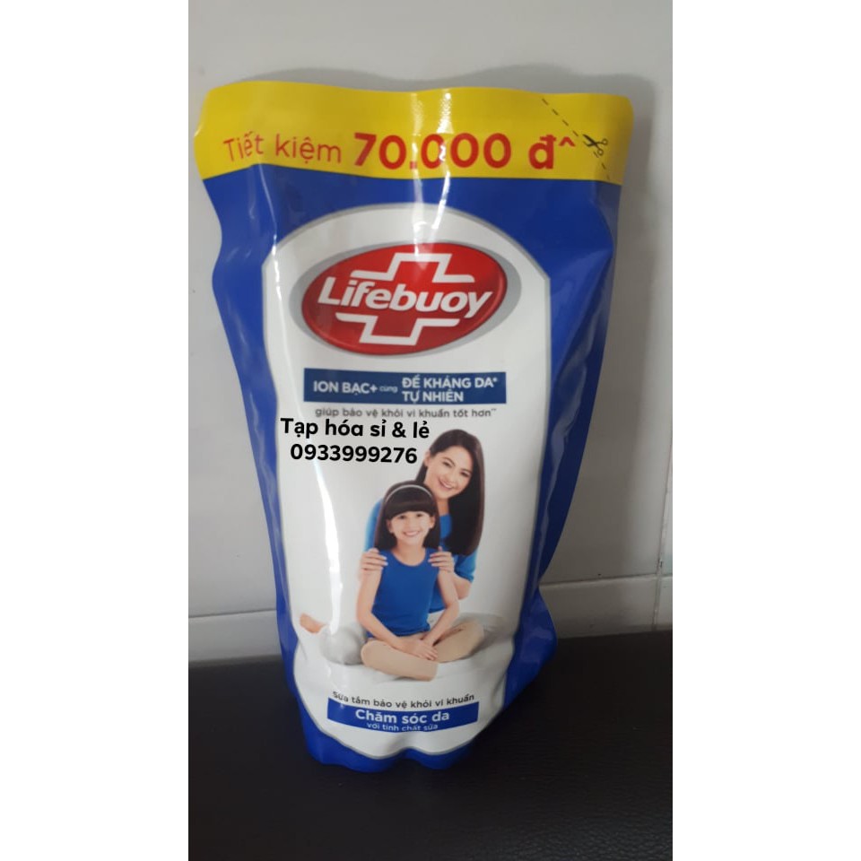 Túi tắm Lifebuoy xanh hoặc đỏ 850g