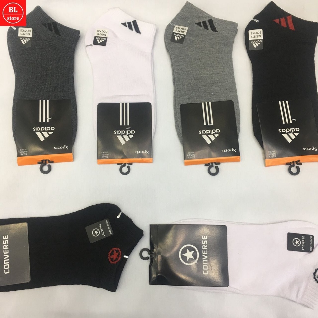 Tất nam cổ ngắn ADIDAS CONVERSE co giãn , Vớ nam công sở