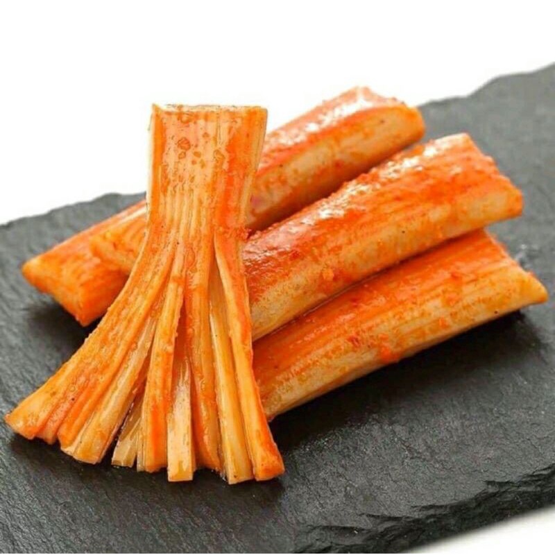 (Kho sỉ) THANH CUA SỐT CAY/ không cay ăn liền - Thanh Cua Cay Tẩm Vị - Đồ ăn vặt nội địa [saleofffood] - ăn vặt | BigBuy360 - bigbuy360.vn