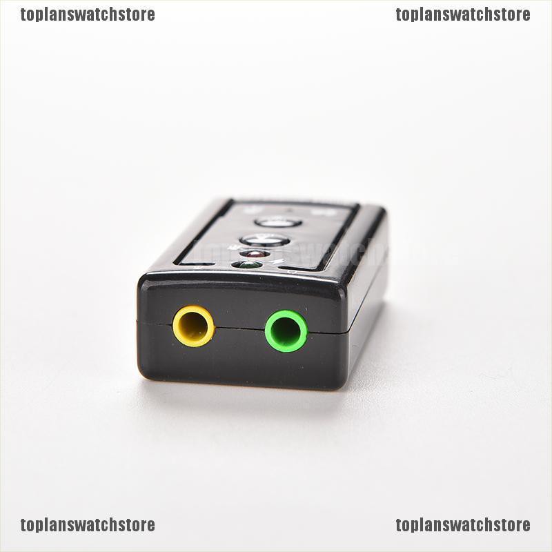 【COD•tope】New Mini USB 2.0 3D Virtual 12Mbps External 7.1 Channel Audio Sound