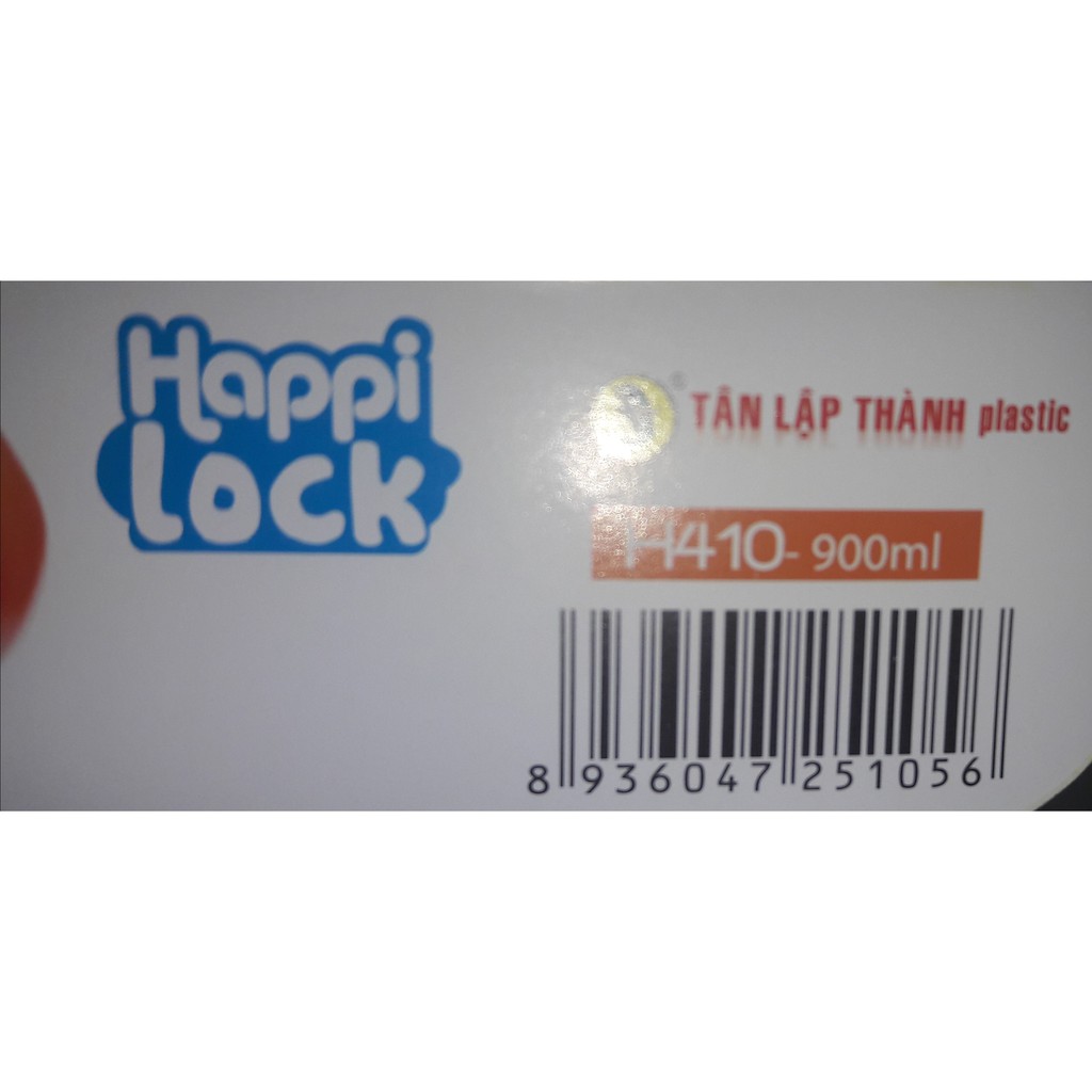 Hộp Happi Lock hình chữ nhật 900ml H410 dùng được cho lò vi sóng