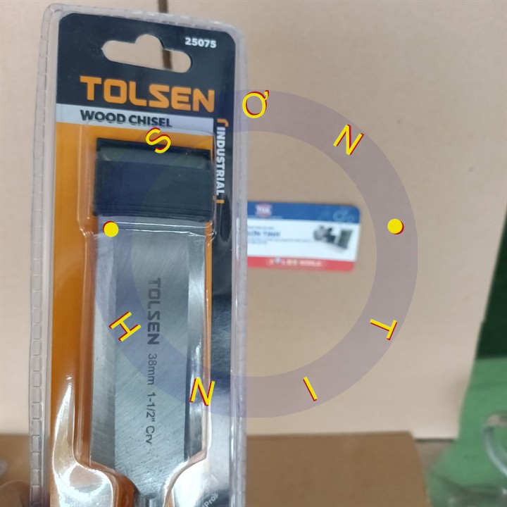 Đục gỗ cầm tay chuẩn công nghiệp TOLSEN mũi dẹt, chạm khắc, tạo rãnh, gọt gỗ