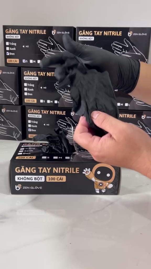 Găng Tay Màu Đen - Thương Hiệu Zen Glove