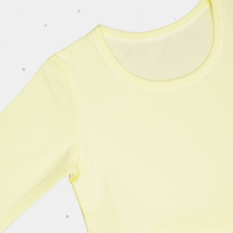 Bộ đồ giữ nhiệt dài tay cho bé trai bé gái dưới 3 tuổi cotton thoải mái ngủ ngoan màu sắc nhẹ nhàng dễ thương