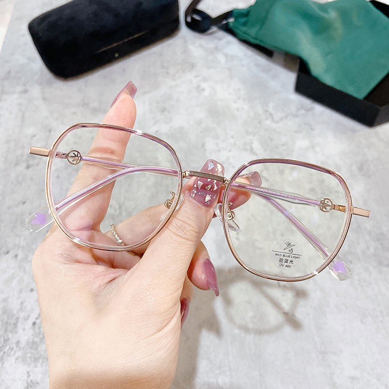 Mắt Kính Gọng Tròn Màu Xanh Dương Phong Cách Retro Thời Trang Jz2827 | BigBuy360 - bigbuy360.vn