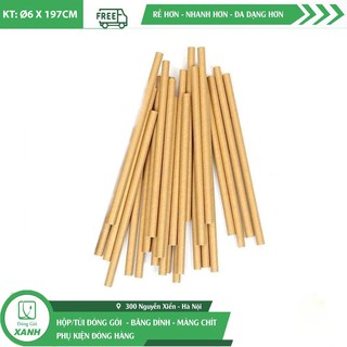 100 Ống hút giấy Ø 6 x 197 cm