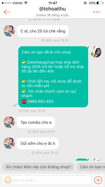 Chè Vằng túi lọc Quân y