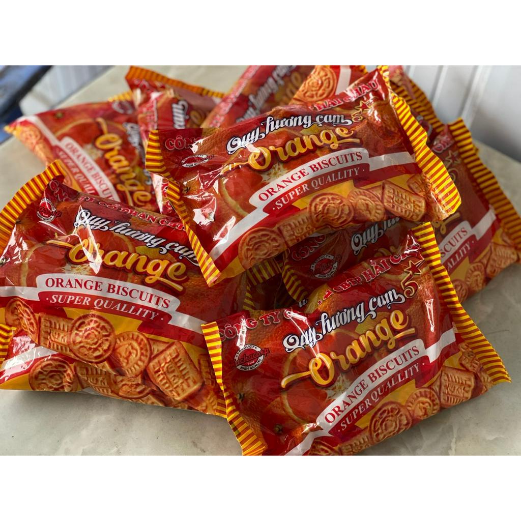Combo 10 gói bánh quy cam Hải Châu *130g
