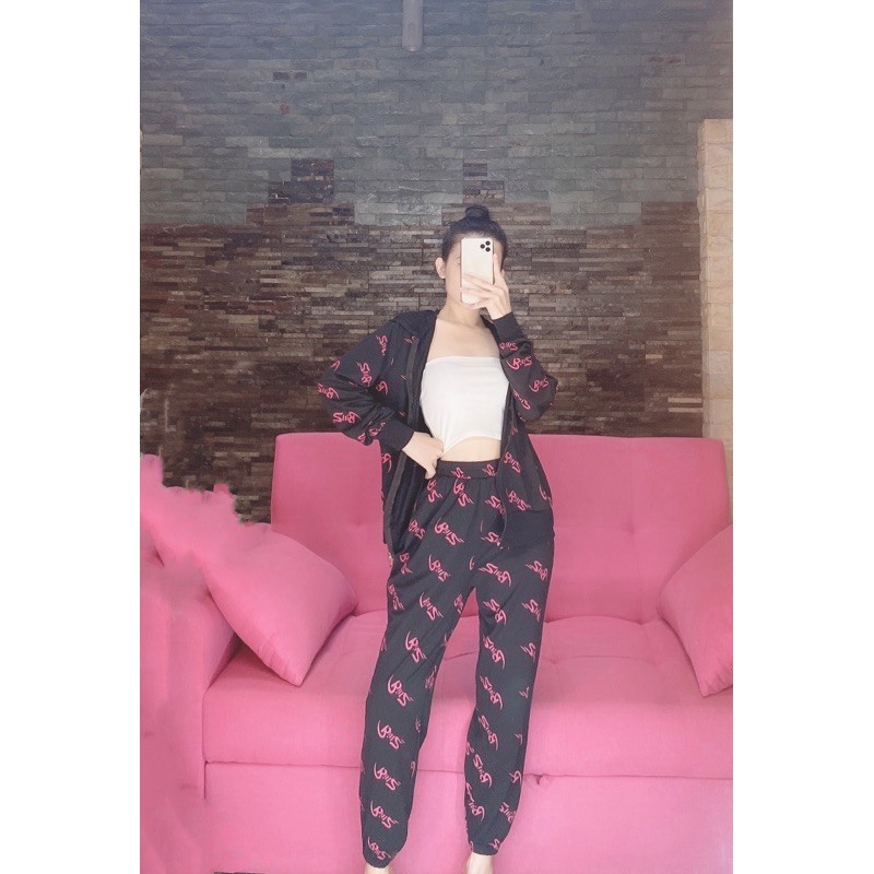 Set thể thao áo khoác fỏm rộng  ( hình thật ) - dưới 55kg -Carotshop | BigBuy360 - bigbuy360.vn