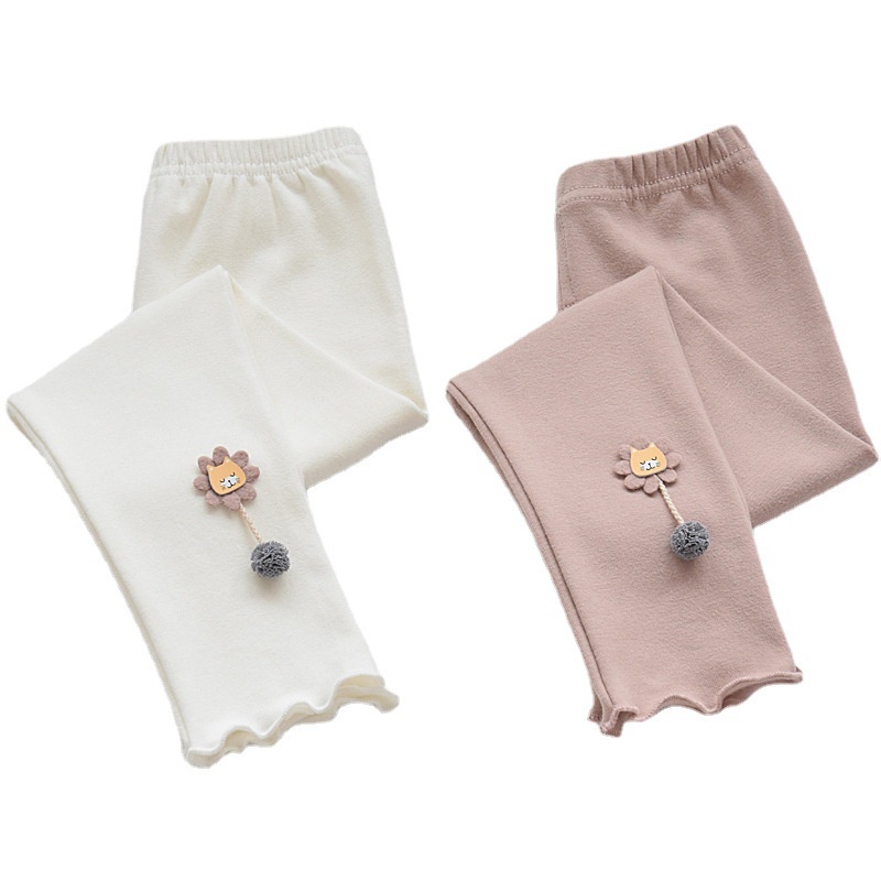 Quần Legging Cotton Dài Xuân Thu Mới Cho Bé Gái