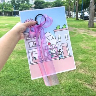 Dây Buộc Tóc Nơ Voan Rũ tiểu thư