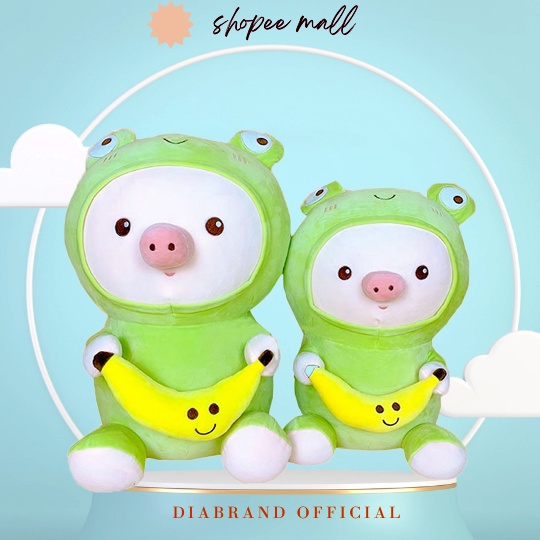 Gấu Bông Heo Cosplay Ếch Cực Xinh Size 40cm - Diabrand
