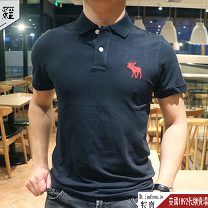 áo polo Ngắn Tay In Logo Abercrombie & Fitch 10 Màu Sắc Thời Trang Cho Nam