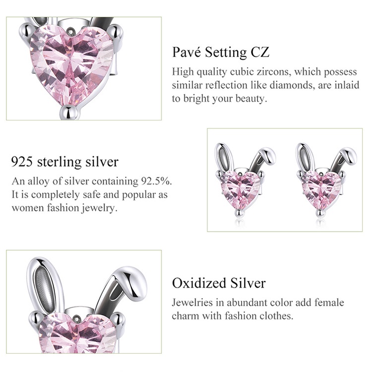 Đôi bông tai BAMOER SCE1365 chất liệu bạc 925 thời trang