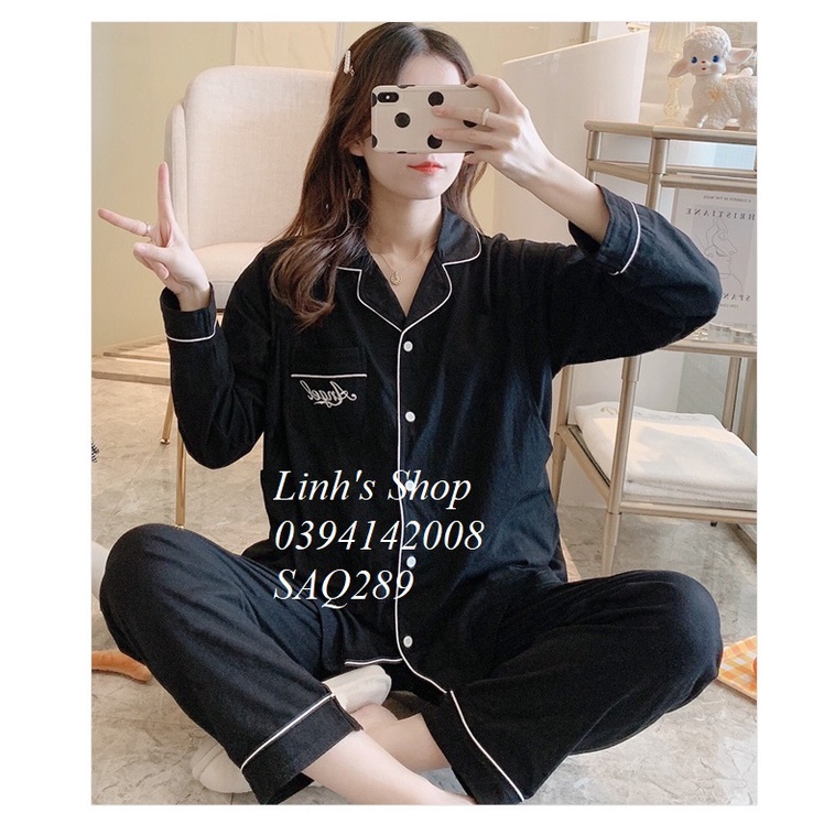 Bộ Bầu Dài Tay Sau Sinh Ở Cữ-SAQ289 Chất Dày Dặn Mặc Thu Đông cho bé bú ti