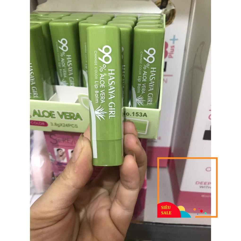 Son dưỡng môi Nha đam Hasaya Girl Aloe Vera 99% Thái Lan