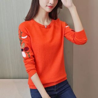 Áo len cardigan thêu hoa tay