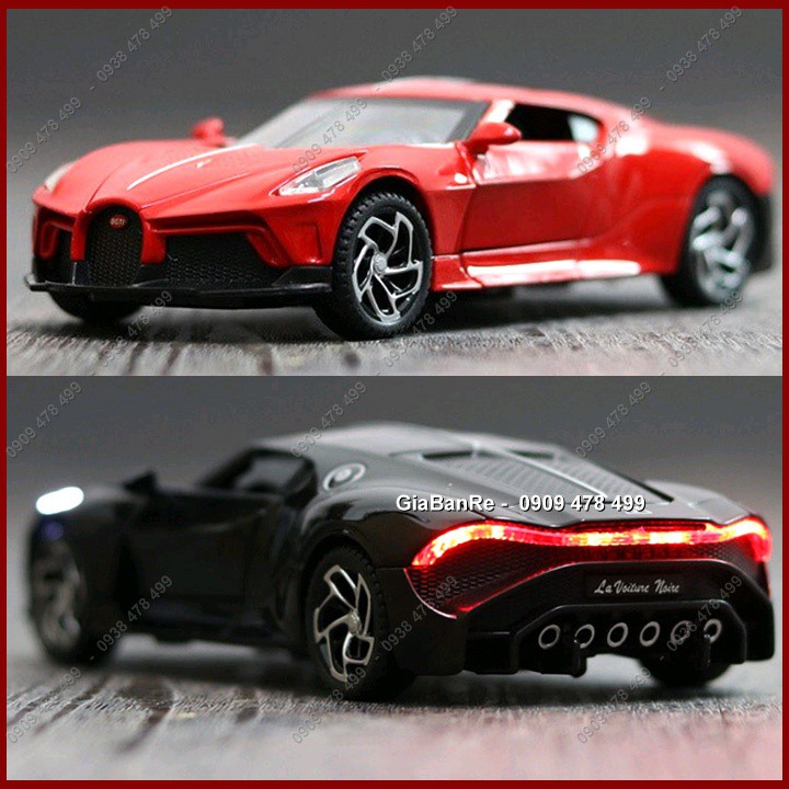 XE MÔ HÌNH KIM LOẠI BUGATTI LA VOITURE NOIRE TỈ LỆ 1:32 - 9649.1