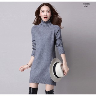 [ hàng order] váy len nữ cao cổ