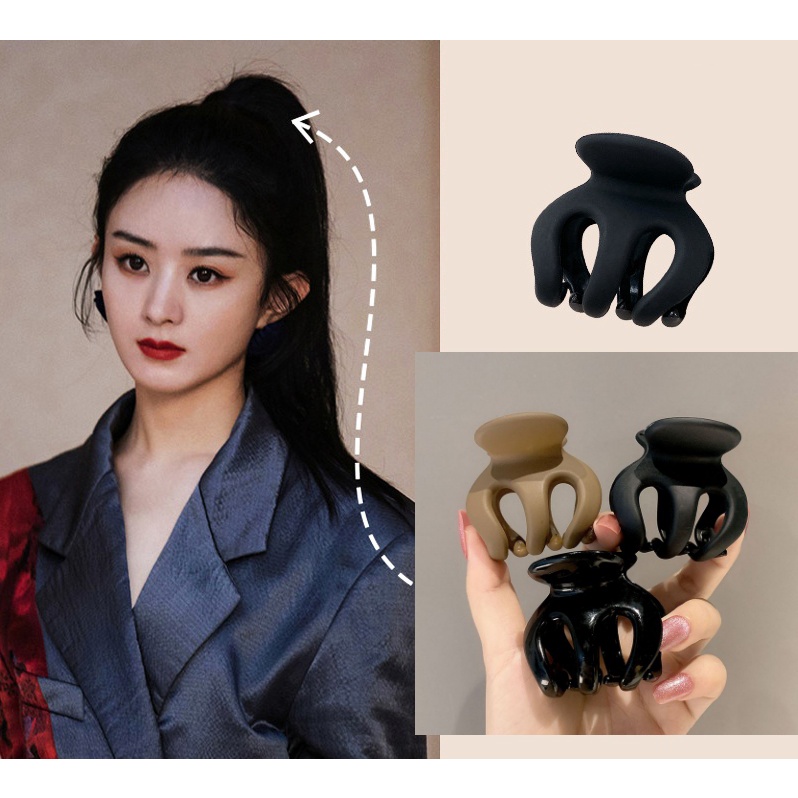 Kẹp tóc nhựa nhám hình bạch tuộc tạo kiểu đuôi ngựa phong cách thời trang PK082