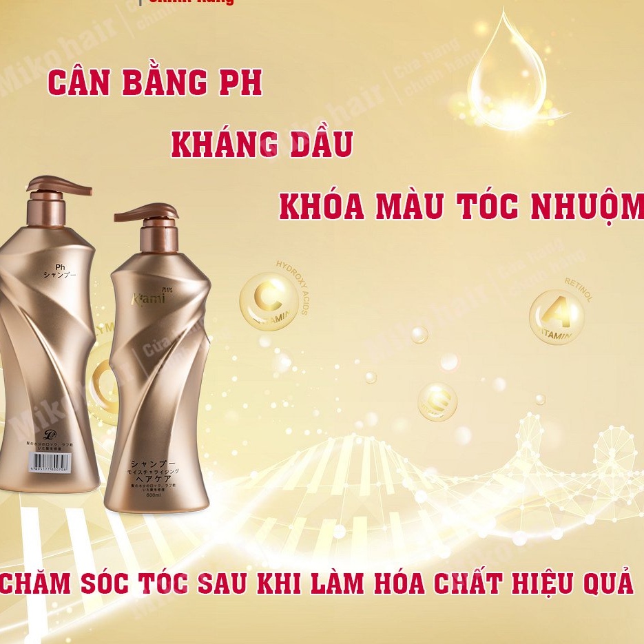 Dầu xả siêu mượt Plus Kami cân bằng PH da đầu, giữ ẩm cho tóc hiệu quả cao, chăm sóc tóc hư tổn