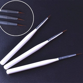 Đồ nail - Set 3 Cọ Net Trắng