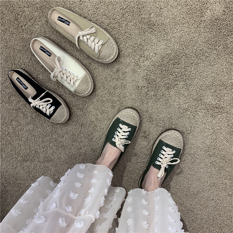 Dép Nữ Bít Mũi Phối Lưới Thời Trang Mùa Xuân 2020 | BigBuy360 - bigbuy360.vn