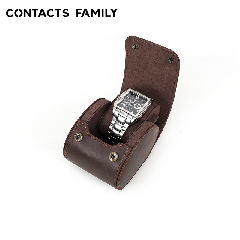 Hộp đựng đồng hồ CONTACT'S FAMILY bằng da thật sang trọng cho gia đình