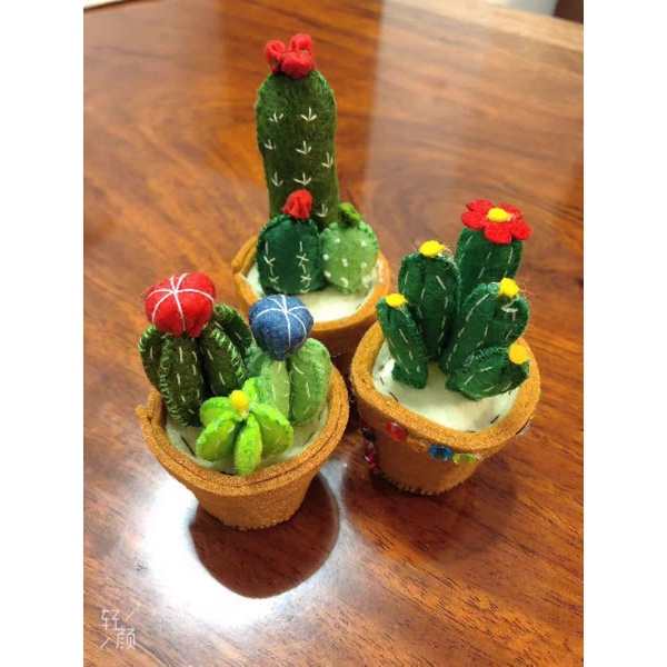 (HÀNG ORDER) Set nguyên vật liệu làm chậu cây trang trí handmade