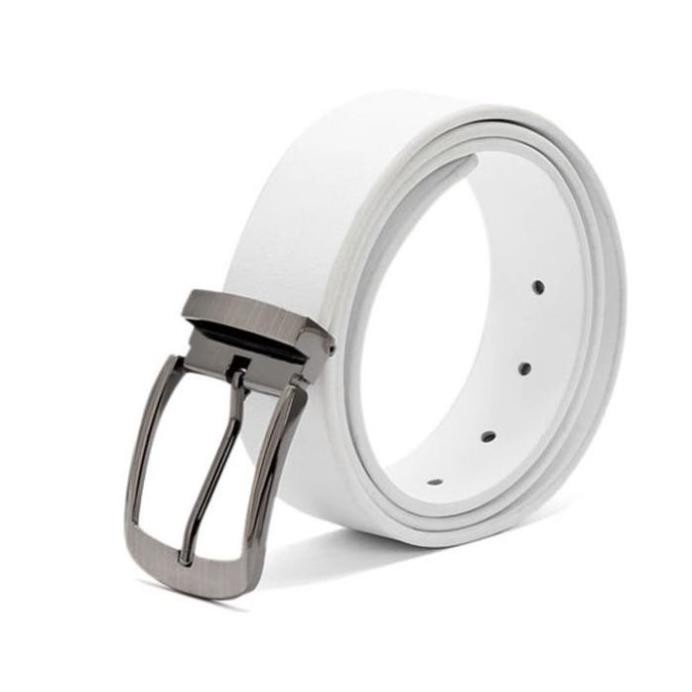 Thắt lưng nam da bò đầu kim màu trắng PH4107, đen PH4108, nâu PH4109