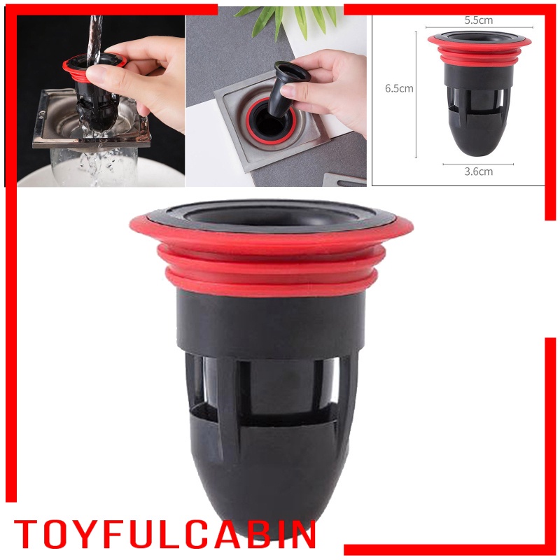 Nắp Cống Thoát Nước Sàn Nhà Tắm Chống Mùi Hôi Màu Đen