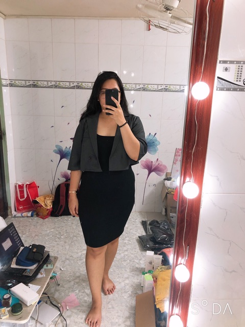 Set Khoác Vest Lửng + Body Tanktop Bigsize