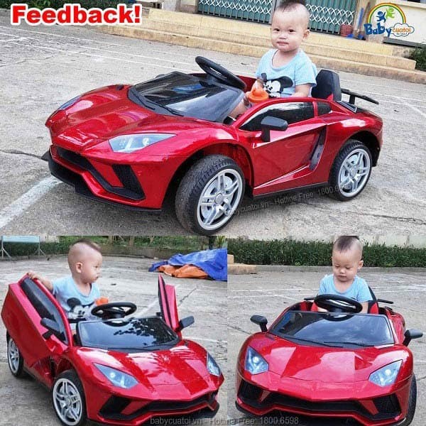 Xe Ô tô điện trẻ em Lamborghini Aventador BBT-6868