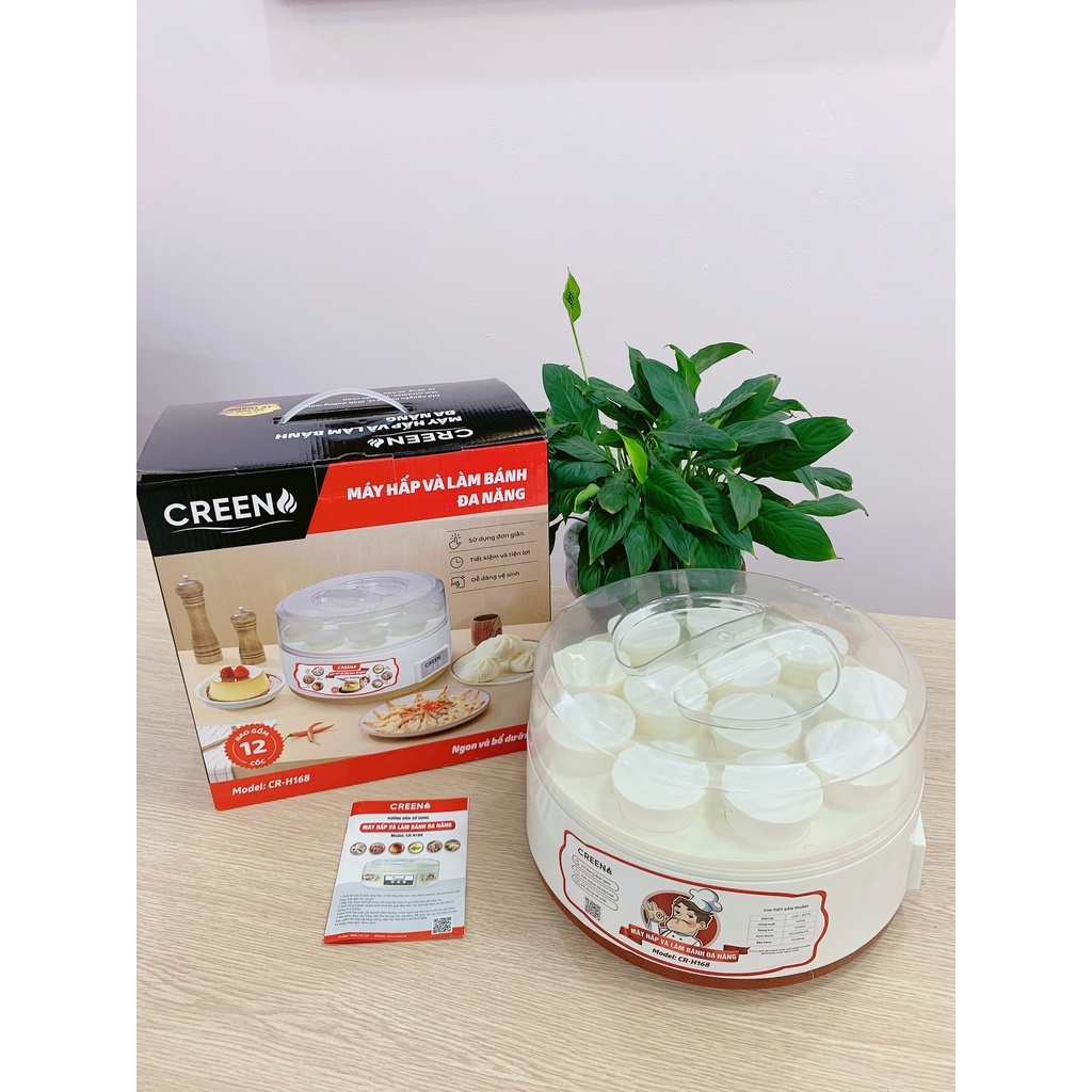 Máy Hấp và làm sữa chua, làm caramen , làm bánh Đa Năng Creen CR-H168