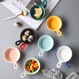 Đĩa Đựng Thức Ăn Bằng Gốm Có Tay Cầm Thiết Kế Sáng Tạo