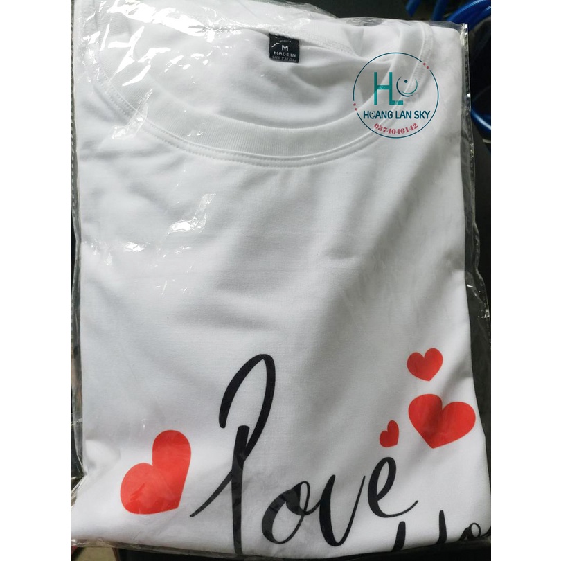 Áo Đôi Đẹp  Áo Cặp Nam Nữ  LOVE TÌNH NHÂN TRẮNG ĐEN