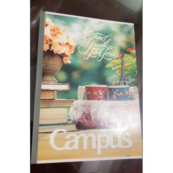 Lốc 5 Cuốn Tập 4 Ly Kẻ Ngang Campus B5 Vintage (200 Trang)