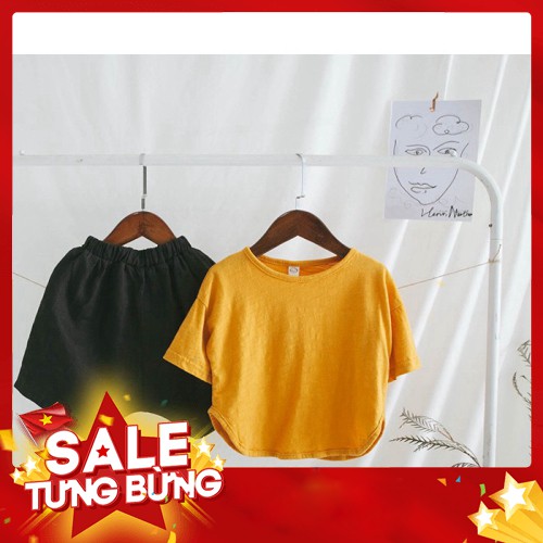 3 MÀU - Áo phông thun cotton kiểu Hàn Quốc bé trai bé gái Pu