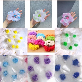 [Nguyên liệu scrunchies ] Hoa trang trí - hoa nhí trang trí scrunchies - cột tóc scrunchies hoa rơi  -  hoa mini