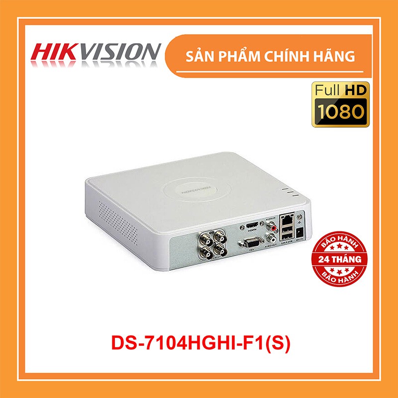Đầu Ghi Hình TURBO HD 4 Kênh Hikvision DS-7104HGHI-F1(S)