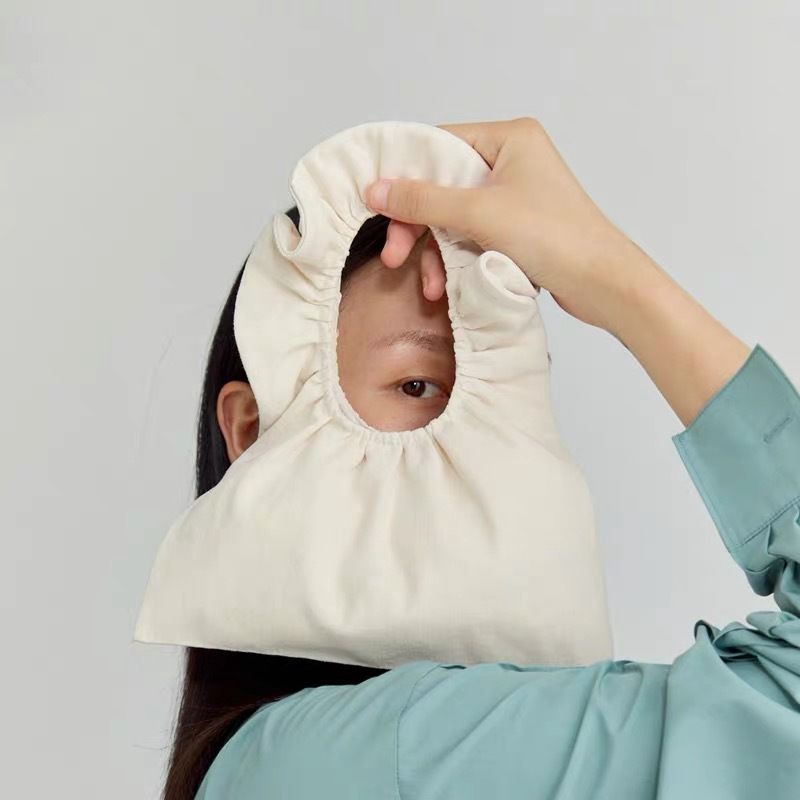 Túi xách vải canvas nhún bèo phong cách thanh lịch