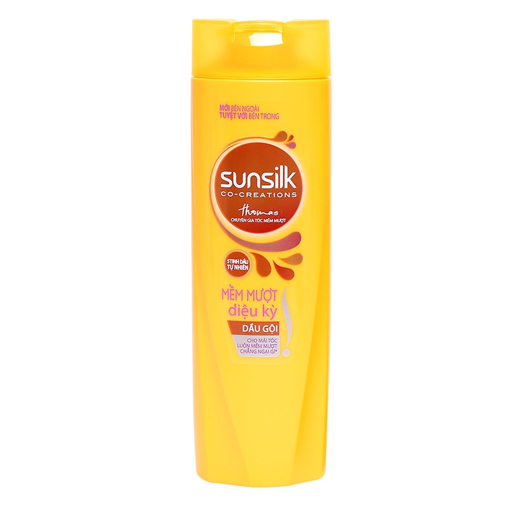Dầu gội Sunsilk mềm mượt diệu kỳ chai 170g / 320g - dầu gội đầu chăm sóc nuôi dưỡng tóc