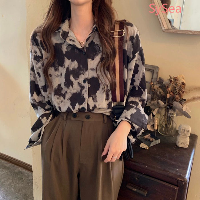 Áo Sơ Mi Chiffon Tay Dài Dáng Rộng Thời Trang Mùa Hè Cho Nữ