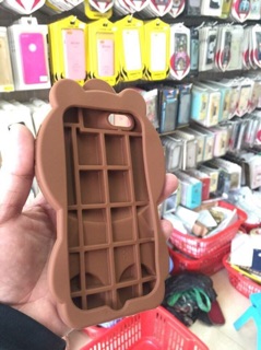 Ốp lưng silicone dày Gấu Brown siêu cute 