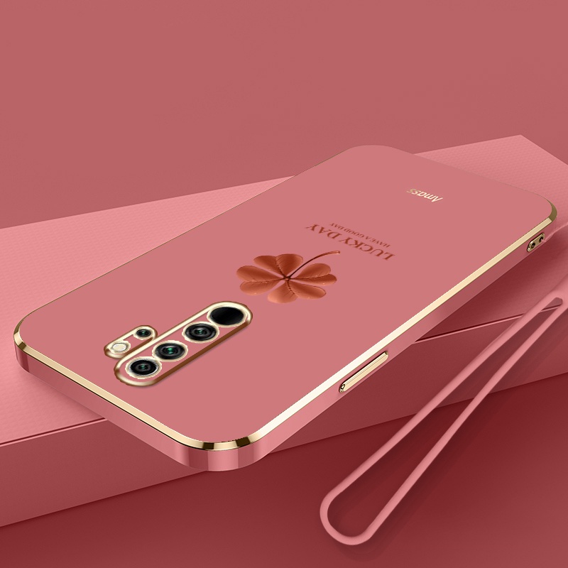 Ốp Điện Thoại Silicon Mạ Viền Đơn Giản Sang Trọng Cho Xiaomi Redmi Note 8 2021 Note 8 Pro